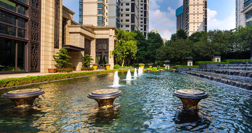 深圳园林绿化公司园林设计湖面必备的植物